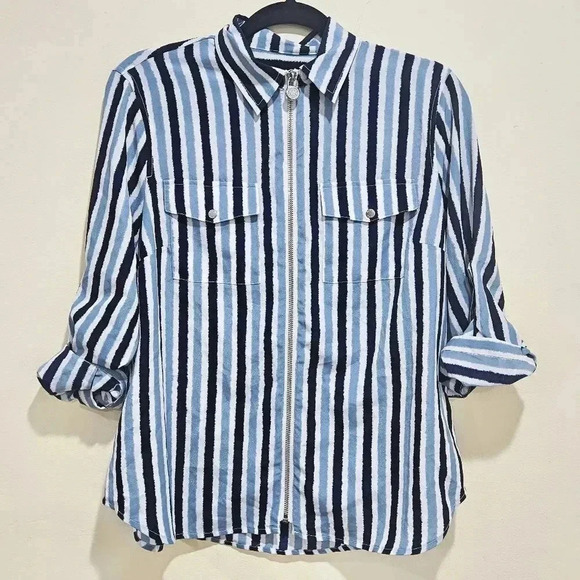 Michael Kors Striped Blouse - Picture 1 of 5